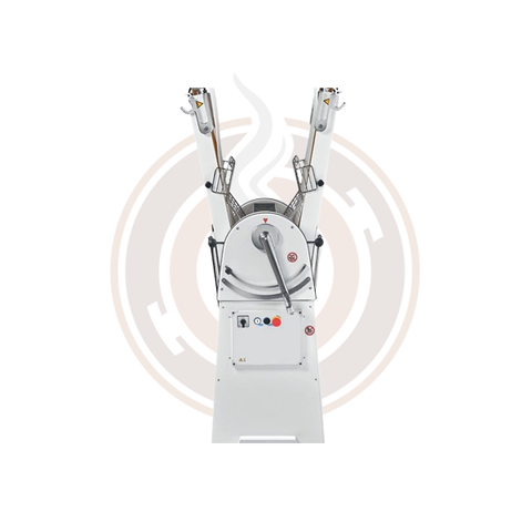 Omcan 17.6 lb (8 kg) Dough Sheeter Floor Model with 48" Table - 750W, 220V, 1 Phase - 49010