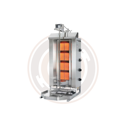 Potis MU GD5 120 kg Vertical Broiler / Shawarma Machine with 5 Burners | Trento – 47,500 BTU