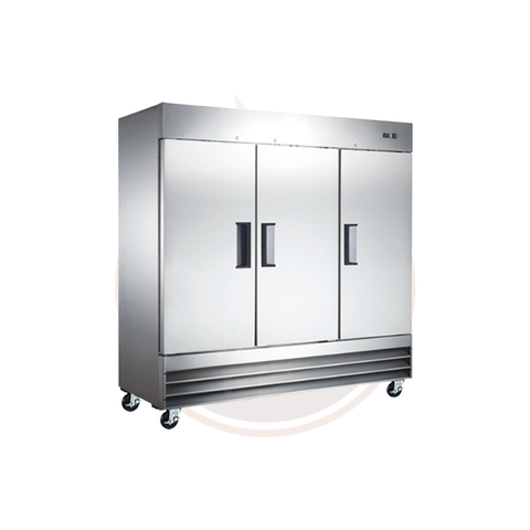 Omcan 81-inch Reach in Freezer with 3 Doors and 72 cu. ft. capacity - 50027