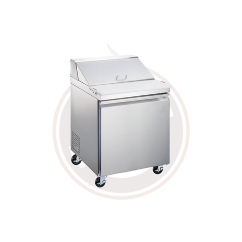 Omcan 27.5-inch Mega Refrigerated Prep Table with 1 Door - 50049