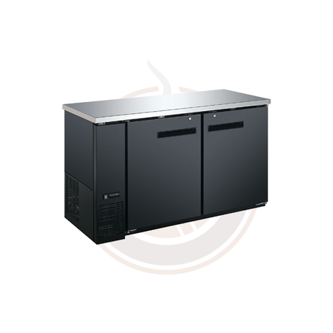 Omcan 61-inch Solid 2-Door Bottle Cooler with 15.8 cu. ft. capacity - 50059