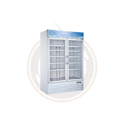 Omcan 53-inch 2 Door Swinging Glass Freezer - 50075