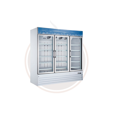 Omcan 52.3 cu. ft. 3 Glass Door Display Freezer - 50087