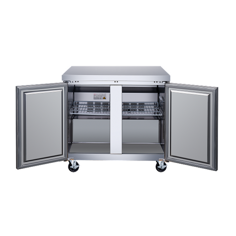 Omcan 36″ Two (2) Door Undercounter Refrigerator, 8.7 cu. ft (246 L), Stainless Steel - 50102