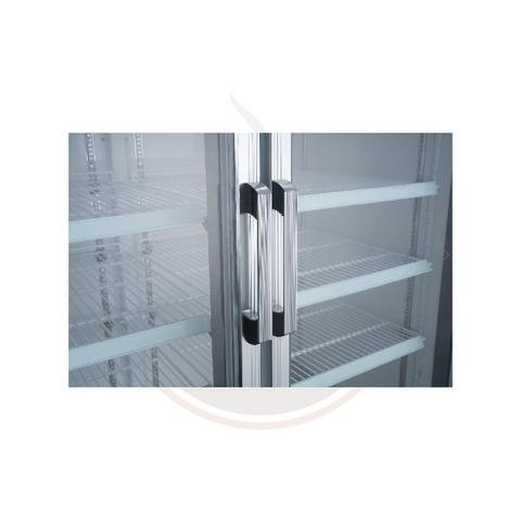 Omcan 40" Two (2) Glass Door Display Refrigerator, 31.5 cu.ft. (892 L) - 50128 / 50126