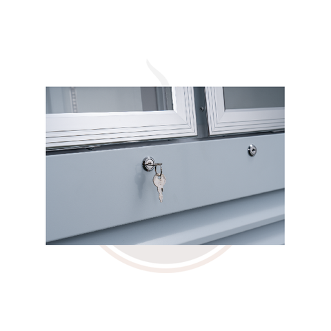 Omcan 40" Two (2) Glass Door Display Refrigerator, 31.5 cu.ft. (892 L) - 50128 / 50126