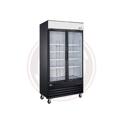 Omcan 40" Two (2) Glass Door Display Refrigerator, 31.5 cu.ft. (892 L) - 50128 / 50126