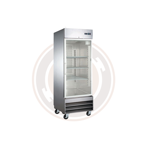 Omcan Stainless Steel Refrigerator With 1 Glass Door - 51024