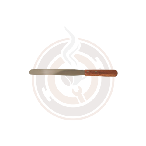 Stainless Steel Bakery Spatula With 7 15/16″ X 1 1/4″ Blade And Wooden Handle