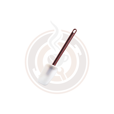 Omcan 10-inch High Temperature Silicone Scraper with Red Handle - 80077
