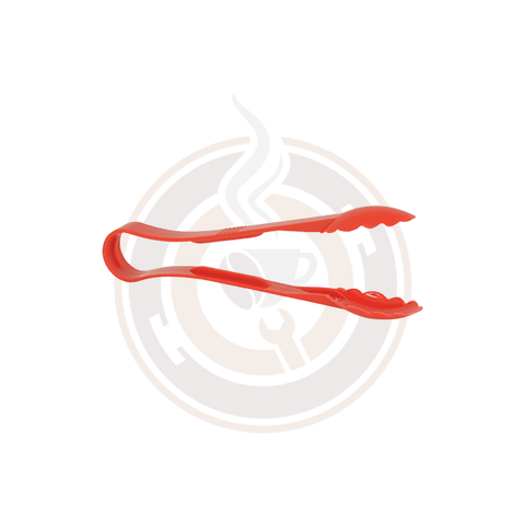 Omcan Polycarbonate Scallop Tong (12") - Red (25/case) - 80160