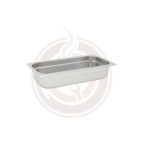 Omcan Third-size Anti-Jam Stainless Steel Steam Table Pan - 2.5" Deep - 80267