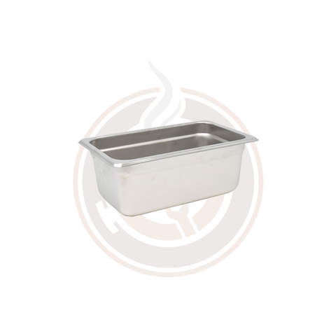 Omcan Quarter-size Anti-Jam Stainless Steel Steam Table Pan - 4" Deep (10/case) - 80273