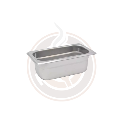 Omcan Ninth-size Anti-Jam Stainless Steel Steam Table Pan - 2.5" Deep (15/case) - 80282