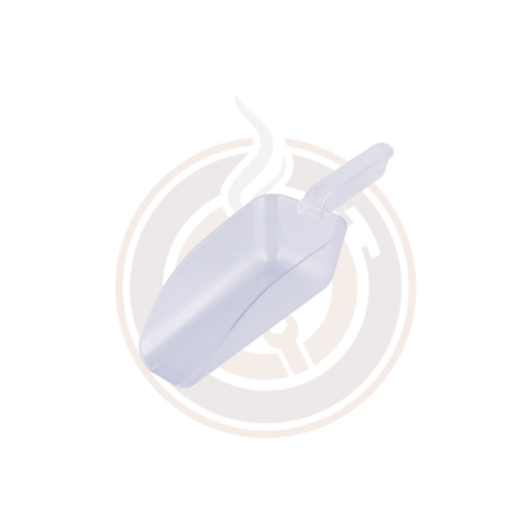 Omcan Clear Plastic Utility Scoop (30/case) - 80322 / 80323 / 80324