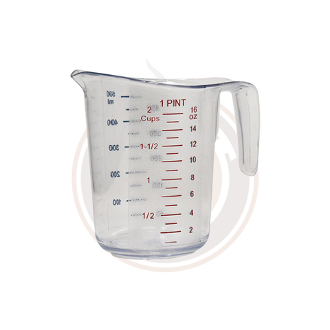 Omcan Clear Polycarbonate Measuring Cup (30/case) - 80570 / 80571 / 80572 / 80573 / 80574 / 80575