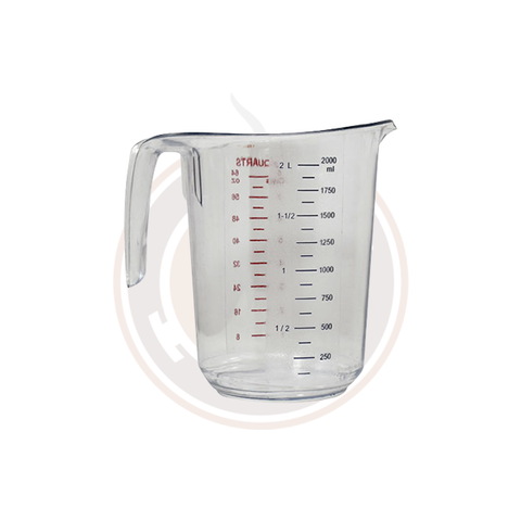 Omcan Clear Polycarbonate Measuring Cup (30/case) - 80570 / 80571 / 80572 / 80573 / 80574 / 80575