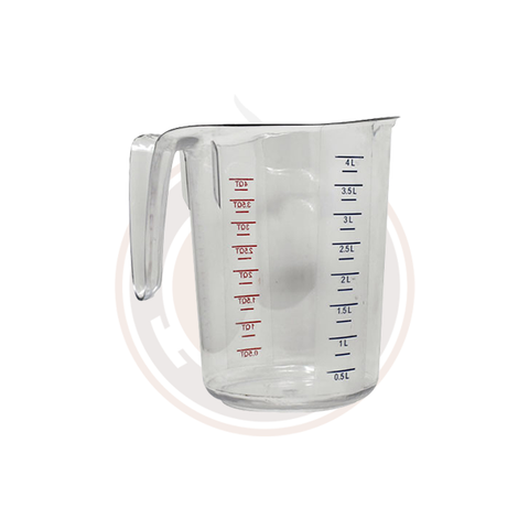 Omcan Clear Polycarbonate Measuring Cup (30/case) - 80570 / 80571 / 80572 / 80573 / 80574 / 80575