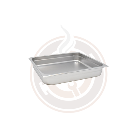 Omcan Two-Third-size Stainless Steel Steam Table Pan - 2.5" Deep - 80613
