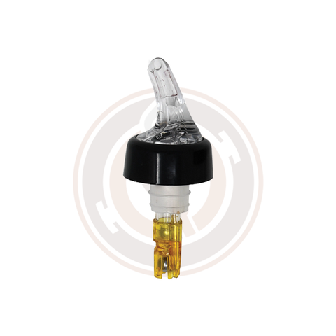 Clear Spout Pourer with Yellow Tail & Collar