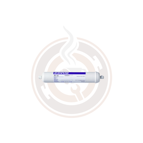 Everpure IN-10 CC Inline Water Filter EV9100-71 | Calcite & Carbon Taste and Odor Reduction Filter for Low-Volume Espresso Machines