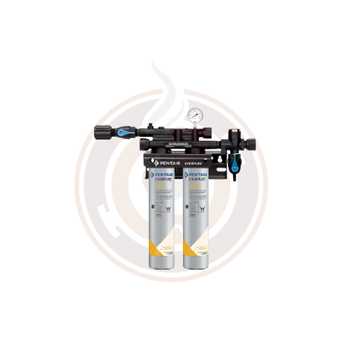 Everpure QC7i Twin 4FC5 Water Filtration System EV9202-22 – 5 GPM Commercial Filter System, 30,000 Gallon Capacity
