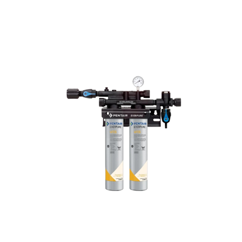Everpure QC7i Twin 4FC5 Water Filtration System EV9202-22 – 5 GPM Commercial Filter System, 30,000 Gallon Capacity