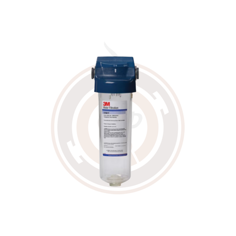 3M™ Drop-In Style Single Pre-Filter System CFS01T, 5557506, For 9 3/4 in Cartridges, Valved Head, Transparent Housing