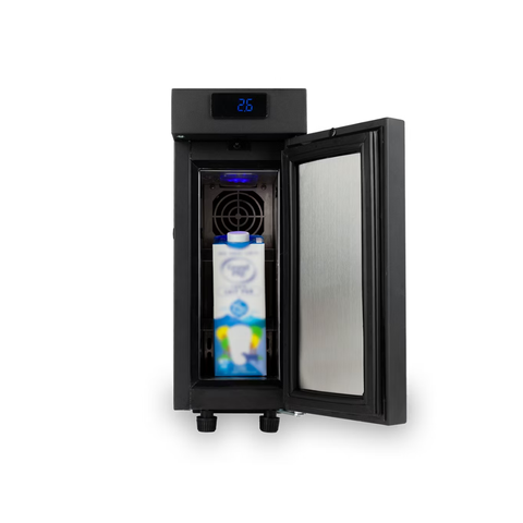 Bellucci 2.6L Commercial Milk Fridge – Compact Touchscreen Compressor Milk Cooler for Espresso Machines (BELFRIDGE2.6L)