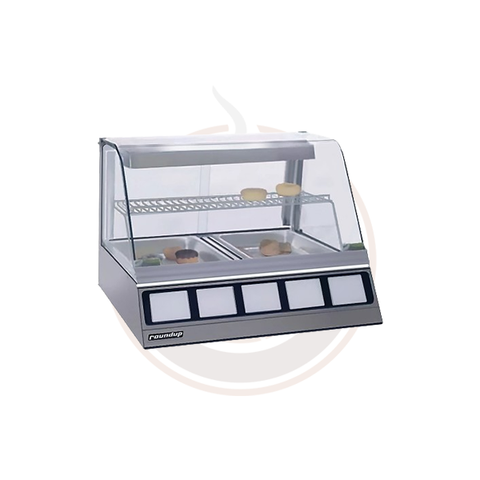 Antunes DCH-200 30 1/4" Full Service Countertop Heated Display Case - (2) Shelves, 120v