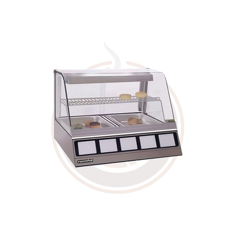 Antunes DCH220 30 1/4" Full Service Countertop Heated Display Case - (2) Shelves, 120v