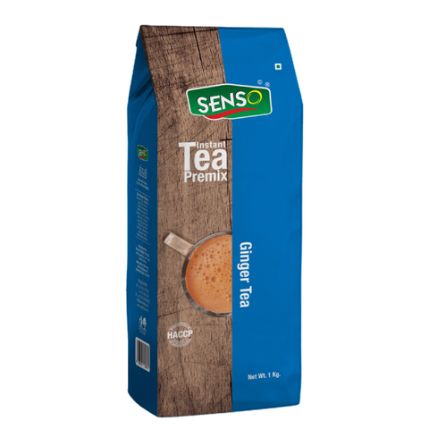 Ginger Chai Tea Premix Tea Vending Natural Care Instant Tea  Desi Chai Adhrak Chai  Sweetened 1kg Senso Tea Premix