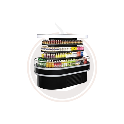 TIOM-36RSRB-N Open Display Merchandisers Island Cases