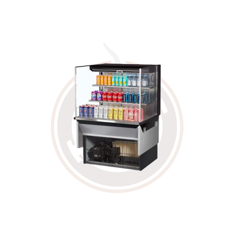 TOM-36L-UF-W(B)-3SI-N Open Display Merchandisers Horizontal Cases