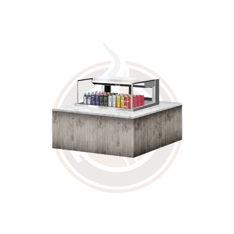 TOM-36L-UFD-S-1SI-N Open Display Merchandisers Horizontal Cases