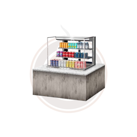 TOM-36L-UFD-S-3SI-N Open Display Merchandisers Horizontal Cases