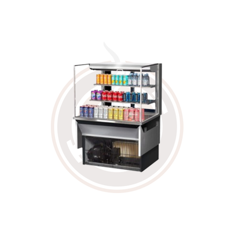 TOM-36L-UFD-S-3SI-N Open Display Merchandisers Horizontal Cases