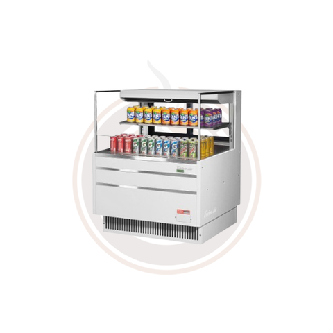 TOM-36L-UFD-W(B)-2S-N Open Display Merchandisers Horizontal Cases