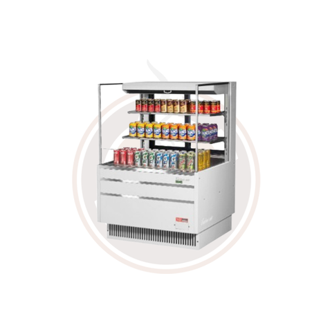 TOM-36L-UFD-W(B)-3S-N Open Display Merchandisers Horizontal Cases