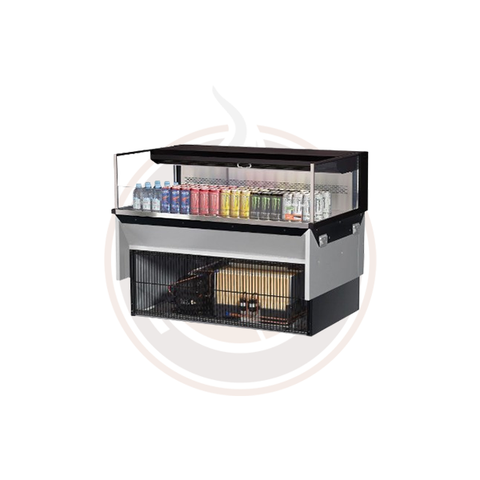 TOM-48L-UF-W(B)-1SI-N Open Display Merchandisers Horizontal Cases