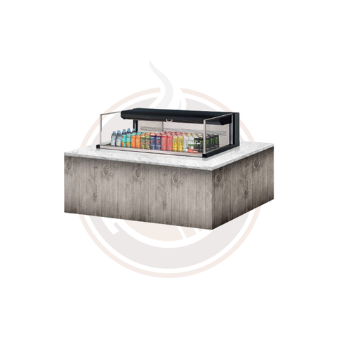 TOM-48L-UF-W(B)-1SI-N Open Display Merchandisers Horizontal Cases