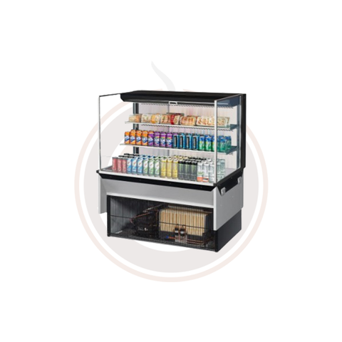TOM-48L-UF-W(B)-3SI-N Open Display Merchandisers Horizontal Cases