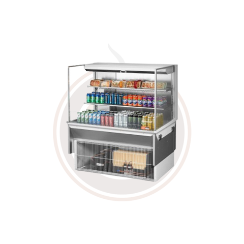 TOM-48L-UF-W(B)-3SI-N Open Display Merchandisers Horizontal Cases