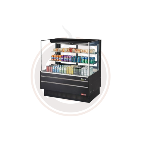 TOM-48L-UFD-W(B)-3S-N Open Display Merchandisers Horizontal Cases