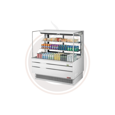 TOM-48L-UFD-W(B)-3S-N Open Display Merchandisers Horizontal Cases
