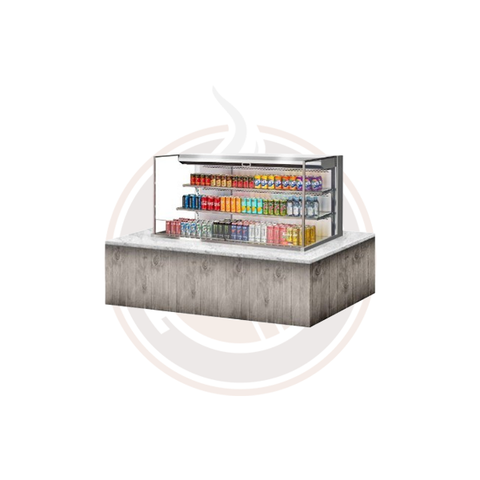 TOM-60L-UF-S-3SI-N Open Display Merchandisers Horizontal Cases