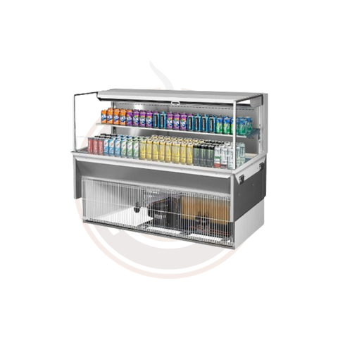 TOM-60L-UF-W(B)-2SI-N Open Display Merchandisers Horizontal Cases