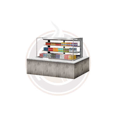 TOM-60L-UFD-S-3SI-N Open Display Merchandisers Horizontal Cases