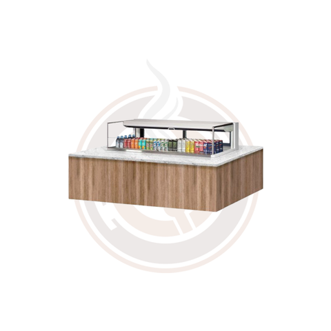 TOM-60L-UFD-W(B)-1SI-N Open Display Merchandisers Horizontal Cases