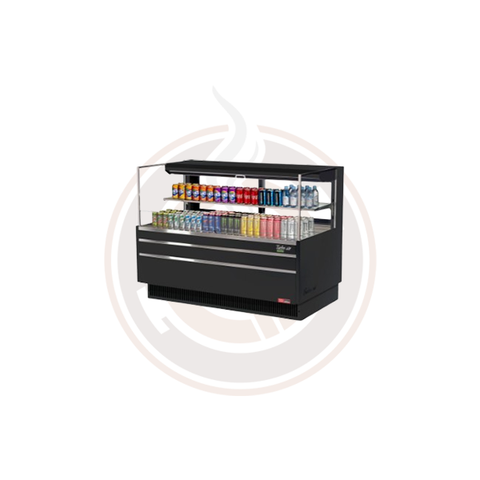 TOM-60L-UFD-W(B)-2S-N Open Display Merchandisers Horizontal Cases